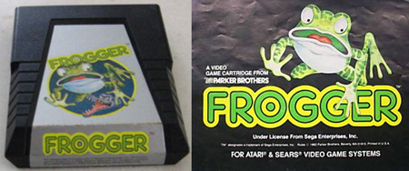 Atari 2600: Frogger cartridge and instruction manual