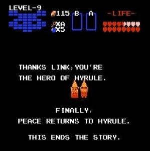 Link rescues Princess Zelda (Peace Returns to Hyrule)
