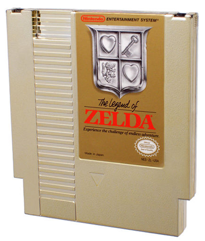 The Legend of Zelda golden cartridge